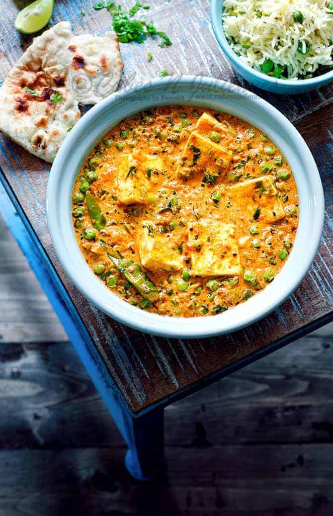 Achari Matar Paneer