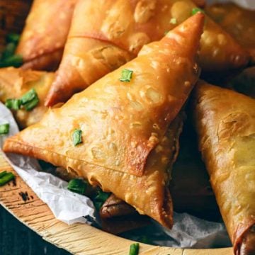 Chinese Samosa Recipe, Chinese chicken samosa, noodles samosa