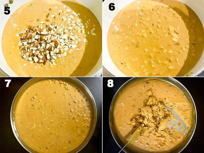 Steps for the making of besan ladoo recipe