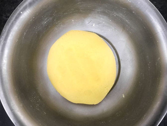 soft dough kneaded in a bowl