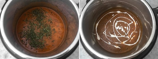 Step by Step collage process to cook dal makhani in instant pot pressure cooker.
