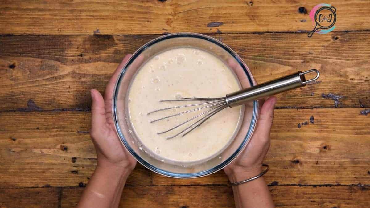 Chilled Yogurt mixture in bowl.