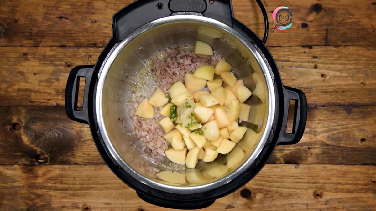 Aloo Matar Recipe Video Instant Pot Stove Top Cubes N Juliennes