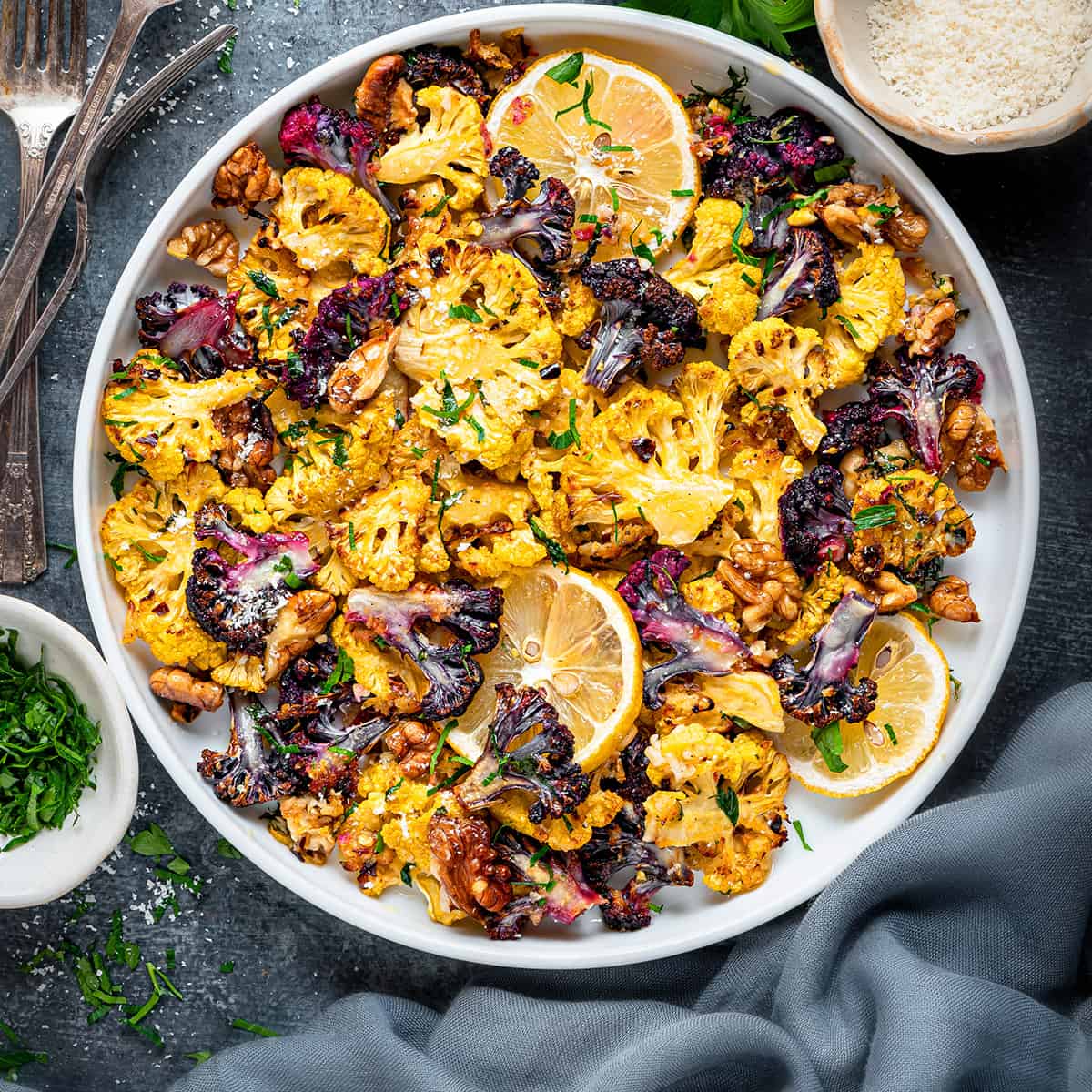 Oven Roasted Cauliflower with Parmesan-image