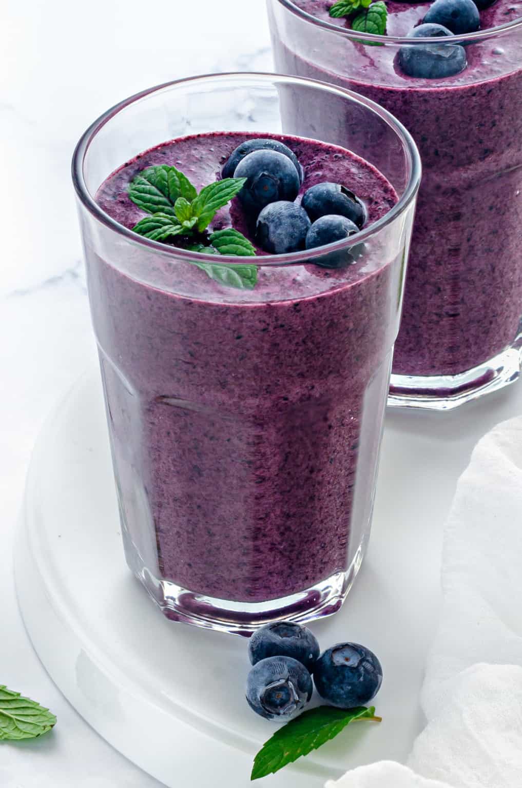 Blueberry Smoothie Recipe (Healthy, Without Banana ) Cubes N Juliennes