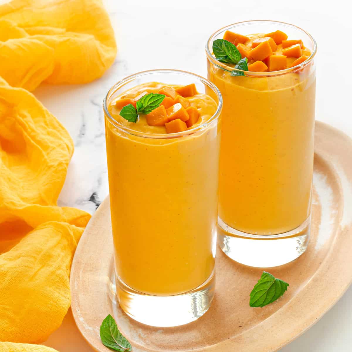 Mango Smoothie Recipe - Cubes N Juliennes