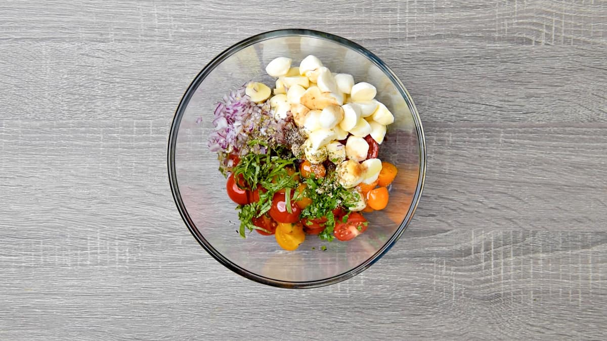 all ingredients together in a mixing bowl