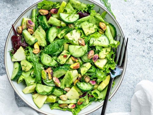 Mixed Green Salad Recipe (Simple & the Best) - Cubes N Juliennes
