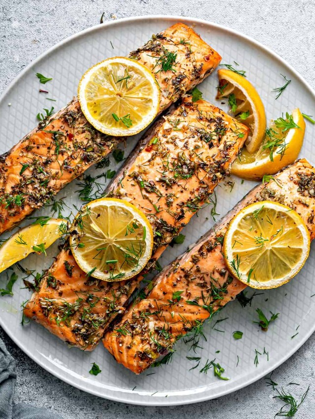 Oven Baked Salmon Recipe Story - Cubes N Juliennes