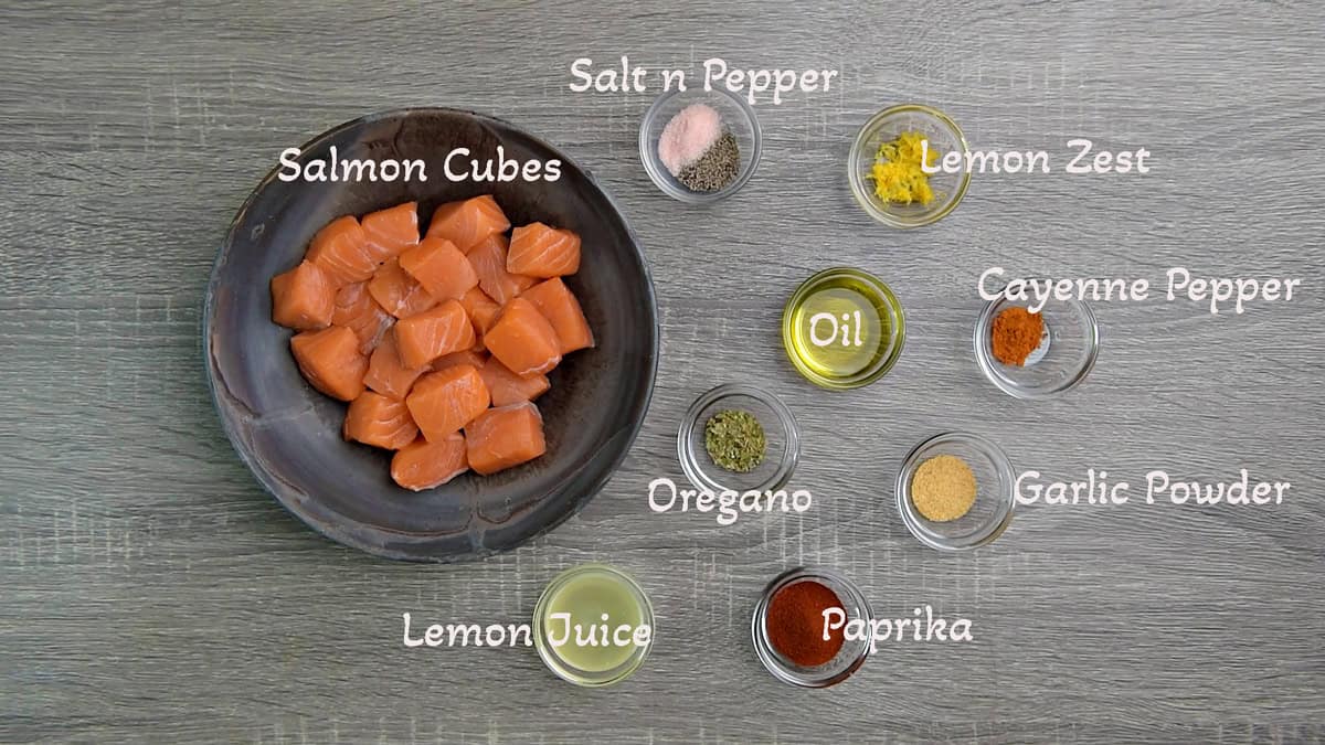 Air Fryer Salmon Bites  10 Minute Recipe  - 22