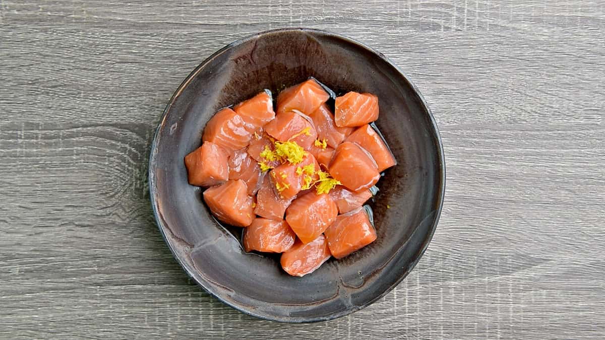Air Fryer Salmon Bites  10 Minute Recipe  - 84