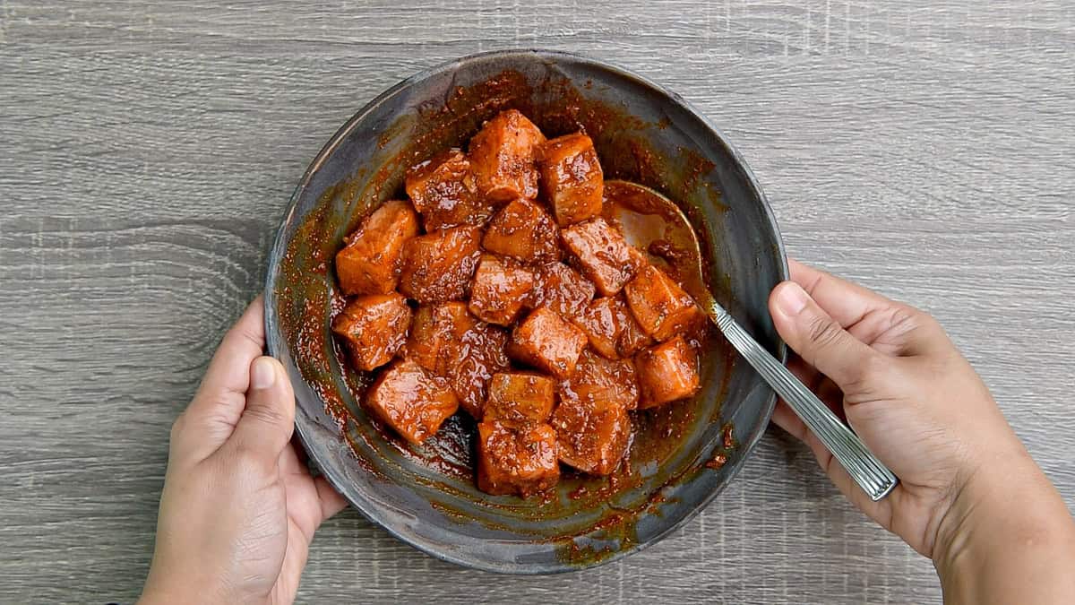 Air Fryer Salmon Bites  10 Minute Recipe  - 58
